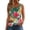 Army Green, variant on Fashion Square Collar Floral Print Tank tops for Women Sleeveless Lightweight Imitation Cotton Casual Trend Casual 3XL