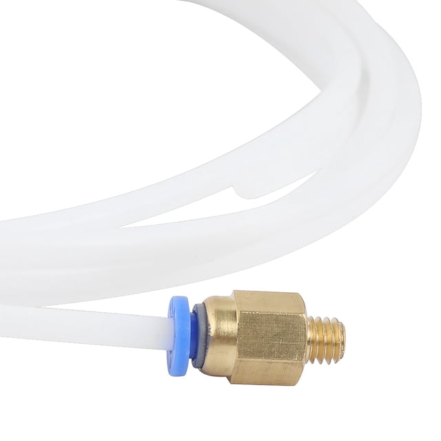 Kit de tubo de teflón de ptfe, ID 2 mm OD 4 mm Bowden Tube para filamento de 1.75 mm, 1 m/3.3ft, 4 Pielas PC4-M6 y 4 piezas Activos Pneumanos PC4-M1T