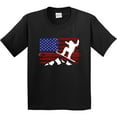thumbnail image 3 of Inktastic Snowboarding Us Flag Youth T-Shirt, 3 of 5