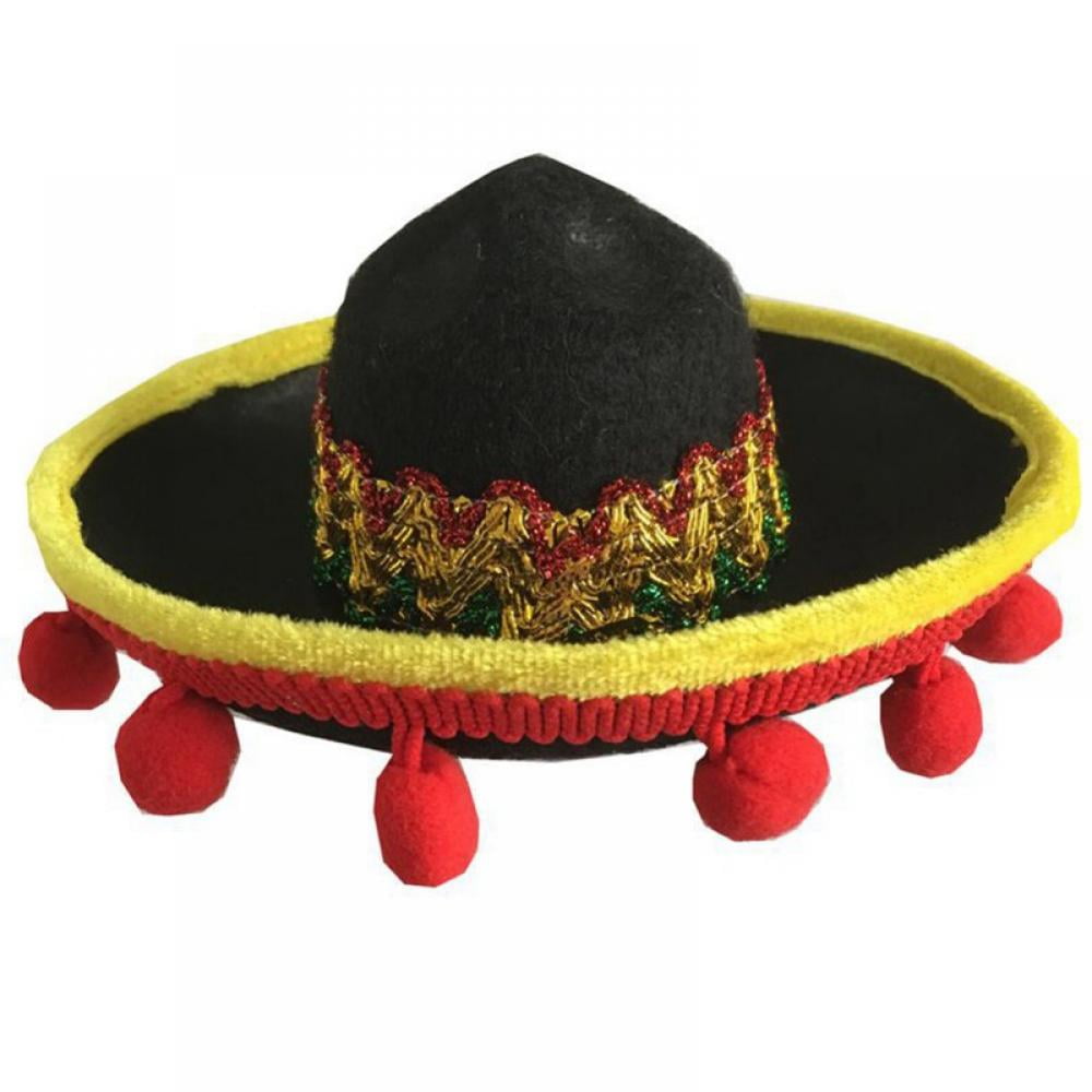 6 Pieces Details about   Kid'S Black Mariachi Sombreros Apparel Accessories 