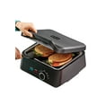 PowerXL Grill & Press Plus, Contact Grill, Black, 1300 Watts