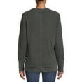 thumbnail image 5 of Time and Tru Women's Waffle Pullover Top, 5 of 5
