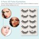 thumbnail image 4 of Anself 5 pares de pestañas postizas 3D pestañas postizas Handamde para maquillaje de ojos herra Carevas Pestañas postizas, 4 of 7