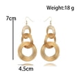 thumbnail image 3 of Daisyyozoid Wholesale European And American Retro Geometric Multilayer Alloy Circle Ladies Earrings, 3 of 5