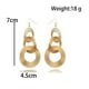 thumbnail image 3 of XWSHYW Pendientes Pendientes de Mujer de Aleación Multicapa Europeos y Geométricos, 3 of 5