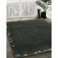 thumbnail image 2 of Ahgly Company Indoor Square Abstract Light Black Abstract Area Rugs, 5' Square, 2 of 6
