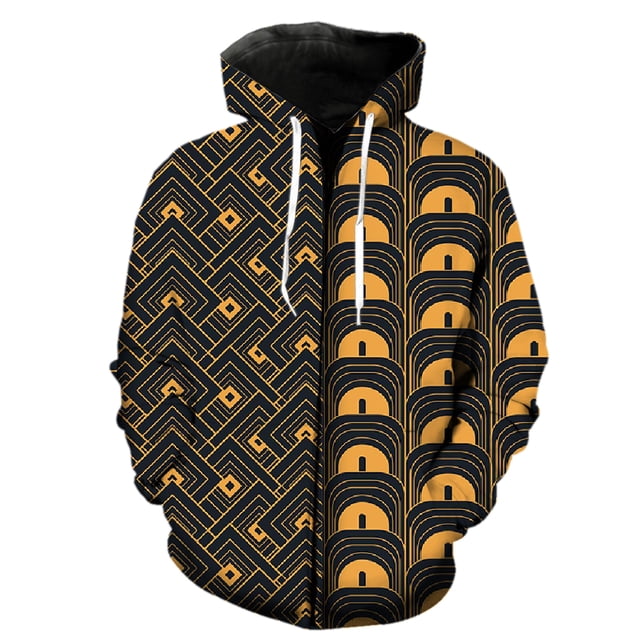 Sudadera con capucha y cremallera de moda con imagen inteligente de IA en 3D para hombre y mujer, sudadera con estampado 3D, jersey informal para niños