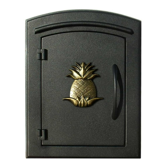 Manchester Non-Locking Column Mount Mailbox With Logo