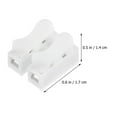 thumbnail image 2 of GOOHOCHY White ABS Spring Connectors for Light Fixture 100pcs Easy Installation High Pressure Resistance, 2 of 8