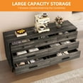 thumbnail image 5 of Craftian Chest of Drawer with Anti-Tipping, 7 Double Drawer Dresser Storage Cabinet, Dark Oak, 5 of 8