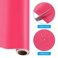 thumbnail image 4 of Unique Bargains Papier Adhésif, 9,8 Pi x 15,75 Po Papier Peint PVC Autocollant Pelable et Autocollant, Rouge Rosé, 4 of 6