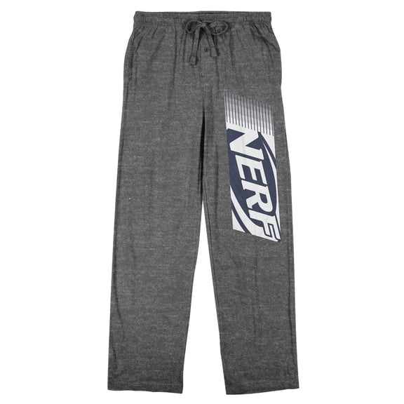 Nerf Logo Men's Heather Gray Sleep Pants-Medium
