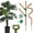 Brown-2, variant on Moss Pole 47.5 inch - Monstera Plant Support, 4 Packs 16 Inch Plant Stakes for Indoor Plants Coco Coir Moss Pole Sticks for Climbing Potted Live Plants, Pothos, Philodendron, with Garden Ties