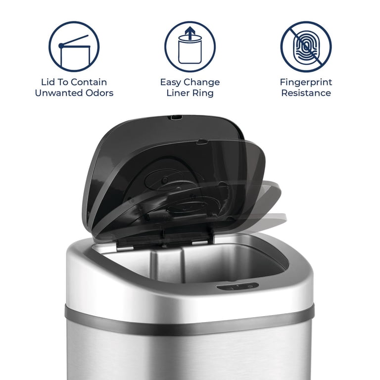 Nine Stars Large 21.1 Gallon Touch Trash Can, Automatic Motion