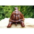 thumbnail image 5 of 12" Turtle Statue Hand Carved Sculpture Wood Home Decor Accent Figurine Handcrafted Handmade Seaside Tropical Nautical Coastal, 5 of 6