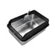 thumbnail image 5 of Arenero de acero inoxidable para gatos, fácil de limpiar, orinal para gatitos. Negro, 5 of 9