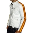 thumbnail image 2 of Men's Genuine White Lambskin Leather Jacket Slim fit Motorcycle jacket A667, 2 of 3