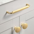 thumbnail image 6 of Goo-Ki 6 Pack 5"(128mm) Hole Center Cabinet Pulls Light Brushed Brass Zinc Alloy Kitchen Drawer Pulls Handles for Cupboard Wardrobes, 6 of 6
