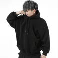 thumbnail image 2 of Sudadera con capucha sólida para hombre, sudadera con capucha holgada para hombre, sudadera con capucha, estética simple, nueva, ofertas de ropa de lujo barata, una pieza Emo, 2 of 5