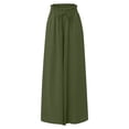 thumbnail image 6 of jiaxiM Linen Pants Women Tall High Waisted Wide Leg Cotton Palazzo Pants for Women Drawstring Baggy Work Trousers for Women Women Lounge Pants with Pockets Vacation Outfits, 6 of 6