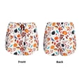 thumbnail image 6 of Goofa Autumn Pumpkins Fall Leaves Printed Women 2 in 1 Running Shorts,Quick Dry Athletic Workout Shorts,High Waisted Athletic Shorts with Liner Pockets-Small, 6 of 9