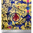 thumbnail image 3 of oneOone Silk Tabby Fabric Dot|Swirl & Floral Panel Decor Fabric Printed BTY 42 Inch Wide, 3 of 3