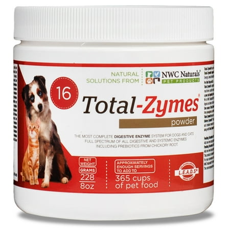 UPC: 0689076696500 | NWC Naturals Total-Zymes Digestive Enzyme Powder for Dogs and Cats  8-Ounce Jar