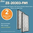 Filter Monster Replacement for Zephyr VGF Series 20x30x3 Whole Home