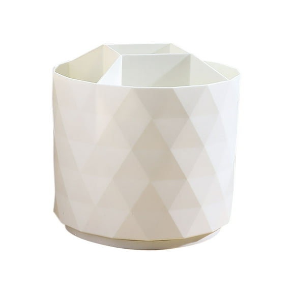 chaungfeng Desk Organizer,Sparkling Diamond-like Pen Holder for Desk Rotating Office Accessories,Pencil Cup with 5 Compartments Storage Box Caddy for Office,Home,Art Supply (4.72"x5.51")