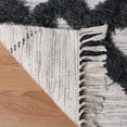 thumbnail image 4 of Superior Wakana Southwestern Wool Runner, 2’ 6" x 10', Charcoal, 4 of 5