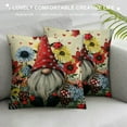 thumbnail image 3 of Chilfamy Waterproof Pillow Covers,Red Ladybug Gnome Summer Yellow Daisy Holiday Pillow Cases Soft Throw Pillows,Black Buffalo Plaid Farm Blooms Flower Cushion Cover Living Room 12x12in, 3 of 5