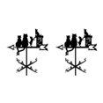 thumbnail image 1 of Ounissouiy Practical Weather Vane Farm Garden Stake Yard 55cm Ornament Tall Decor Gato 2Conjunto, 1 of 1