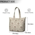 thumbnail image 5 of Sac Weekender Floral et Crâne, Grand Sac à Main avec Poignées Durables pour Femmes, 5 of 5