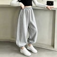 thumbnail image 6 of LIaqionyy Girls Cotton Joggers Baggy Sweatpants High Waisted Drawstring Fall Fashion Winter Clothes Jogger with Pockets, 6 of 7