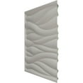 thumbnail image 4 of Ekena Millwork 19 5/8"W x 19 5/8"H Ripple EnduraWall Decorative 3D Wall Panel, Universal Pearl Metallic Sea Mist (Covers 2.67 Sq. Ft.), 4 of 6