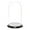 Black Wood Veneer Base, variant on Plymor 5.5 inch x 10 inch Glass Display Dome Cloche (Dark Wood Base)