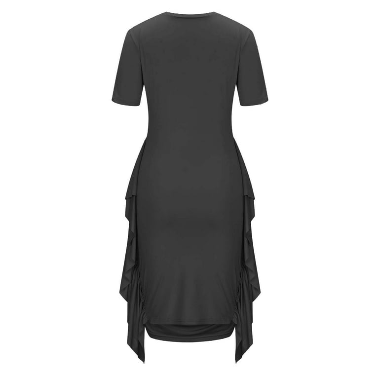 Zpanxa Women's Short Sleeve Summer Dresses, Ruched Bodycon Zpanxa Women's Short Sleeve Summer Dresses, Ruched Bodycon