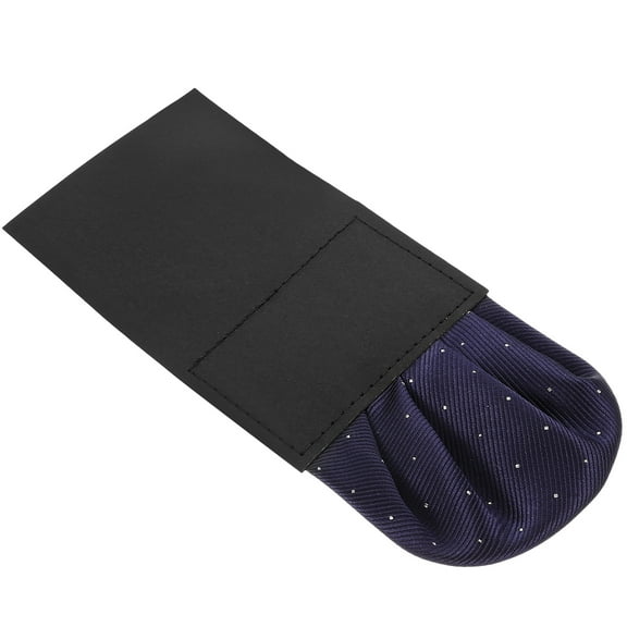LEORX 1Pcs Pocket Handkerchiefs Men Black Polyester Pre-folded Decorative Formal Accessory