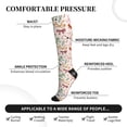 thumbnail image 2 of Honeii Colorful Bow Knots Print Sports Compression Socks,Running Crew Socks,Moisture-Wicking Anti-Blister Hiking&Gym Athletic, 2 of 7