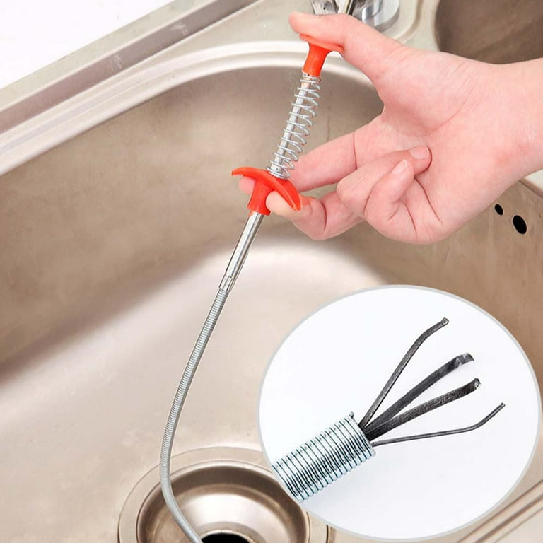 60cm Spring Pipe Dredging Tools, Drain Snake, Drain Cleaner Sticks Clog  Remover Cleaning Household for KitchenBending sink tool - Drophippo