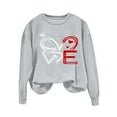 thumbnail image 3 of Dgankt Women Clothing Womens Sweatshirts Casual Valentine's Day Pullover Tops Oversized Long Sleeve Crewneck Shirts S-2XL, 3 of 5