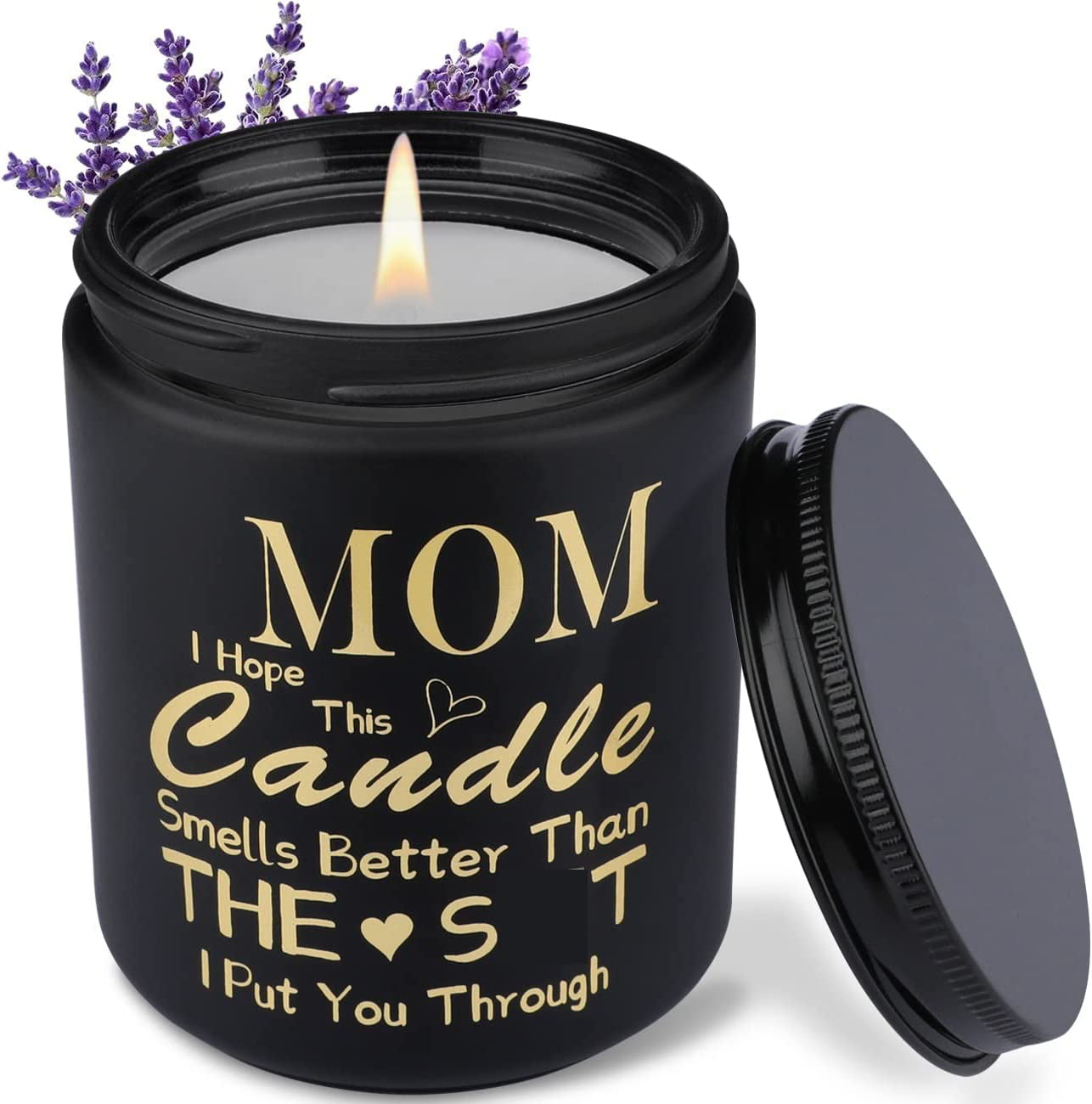 VIODAIM Flameless Candle Gifts for Mom: Birthday Thanksgiving Mother's Day  Thank You Mom Candle Gifts for Mother from Daughter or Son Unique Present
