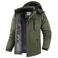 thumbnail image 2 of Gealkoca Men's Heavyweight Insulated Winter Parka – Waterproof Windproof Snow Coat with Sherpa Lining & Detachable Hood, Outdoor Hiking Jacket with Zipper Pockets (M-6XL), 2 of 4