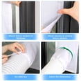 thumbnail image 6 of Portable AC Window Vent Kit, 100% Sealing Window Kit for Portable Air Conditioner AC Unit Clothes Dryer, 10x24~36 Inch Length Adjustable, Waterproof, No Drilling, 6 of 7
