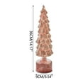 thumbnail image 2 of Rotating Light-Up Glass Christmas Tree Ornament – Spinning Crystal Table Decoration, Light-Up Holiday Ornament for Xmas Trees and Festive Decor, 2 of 6