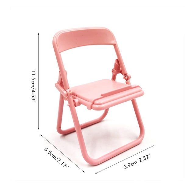 5Pcs Mini Chair Shape Cell Phone Stand Portable Foldable Desktop Cell Phone Holder Adjustable Universal Multi Angle for Outdoor Travel,