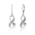 thumbnail image 2 of Lancharmed Silver Plated Earrings for Womens,8 Character Pendant Earring Women Gifts 2025, 2 of 7