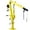 Yellow, variant on Imerelez Hydraulic Pickup Truck Crane with Hand Winch - Pickup Truck Bed Hoist Jib Crane, 1000-Lb. Capacity Engine Hoist, Yellow
