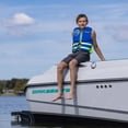 thumbnail image 3 of O'Brien Youth Traditional Neoprene CGA Life Jacket, Size 55 to 85 lb, Blue/Green, 3 of 6