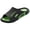 Dark Green,#014, variant on Unisex Two-Tone Fashion Letter Print EVA Thick Platform Slide Sandals Non Slip Shower Slippers,44